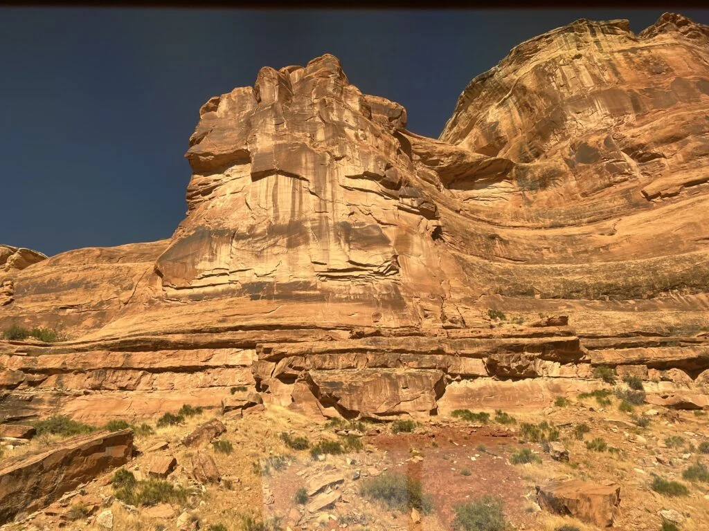Bluff along the California Zephyr Train Tracks