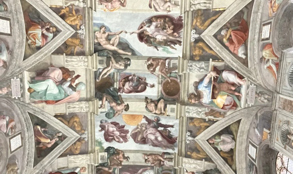 Rome in 3 Days: What’s Worth Seeing (and What You Can Skip) 22 Sistine Chapel ceiling with figures from Michelangelo