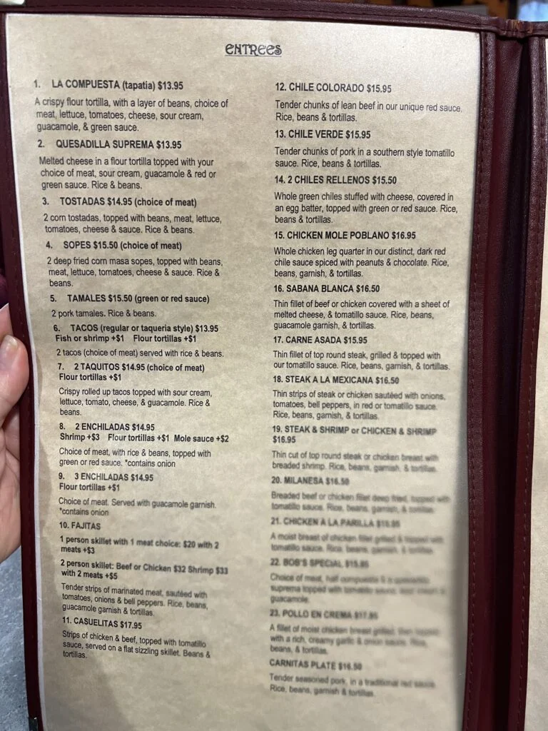 Is Arnold California worth visiting? 57 El Vaquero menu