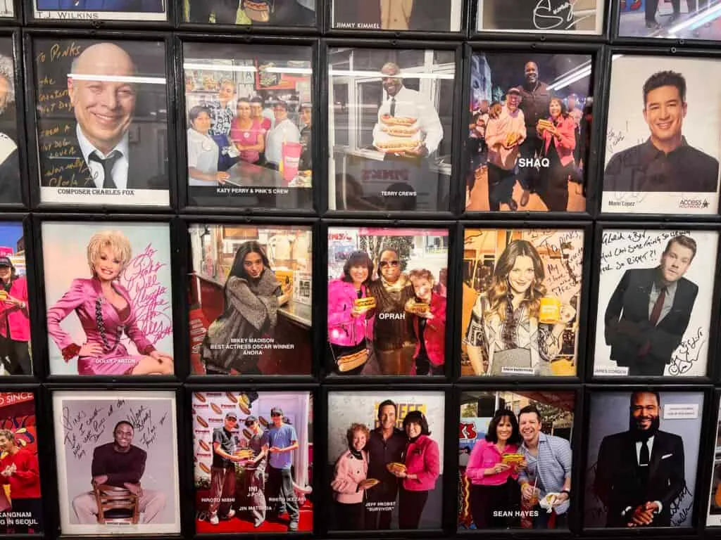 12 Fun and Unique Themed Restaurants in Los Angeles 57 Pinks Hot Dogs Stars visit photo gallery