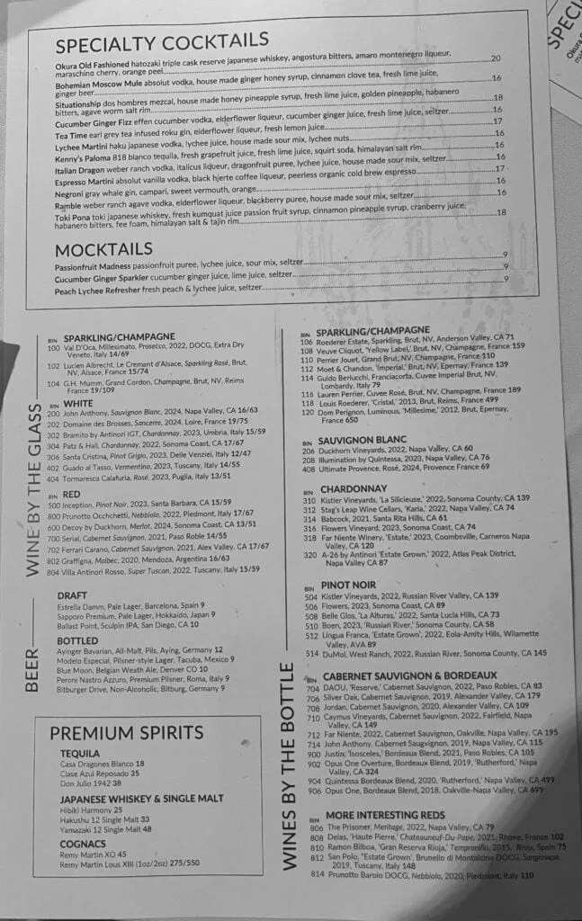 12 Fun and Unique Themed Restaurants in Los Angeles 50 La Boheme restaurant West Hollywood menu