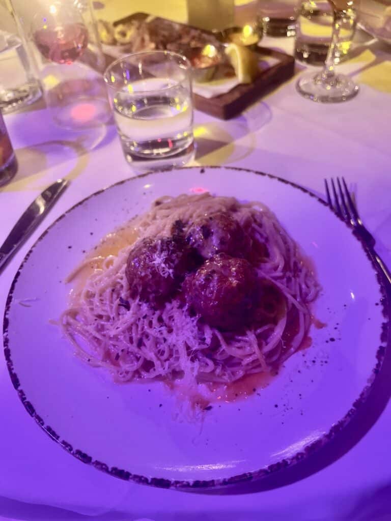 La Boheme restaurant West Hollywood Wago meatballs and spaghetti