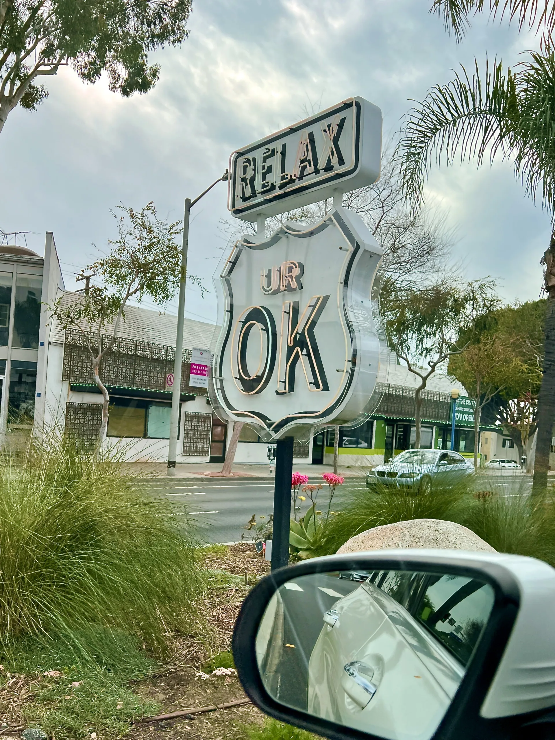 Relax It'll Be OK sign