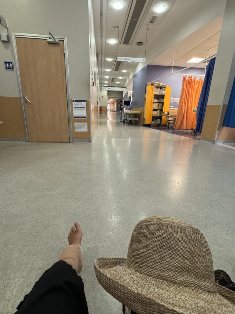Waiting in a Florence Italy Emergency Room 