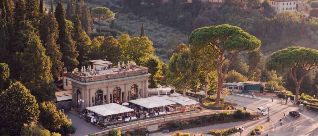 First Time in Florence, Italy: An Honest First-Timer's Guide 16 La Loggia building exterior including the rooftop bar