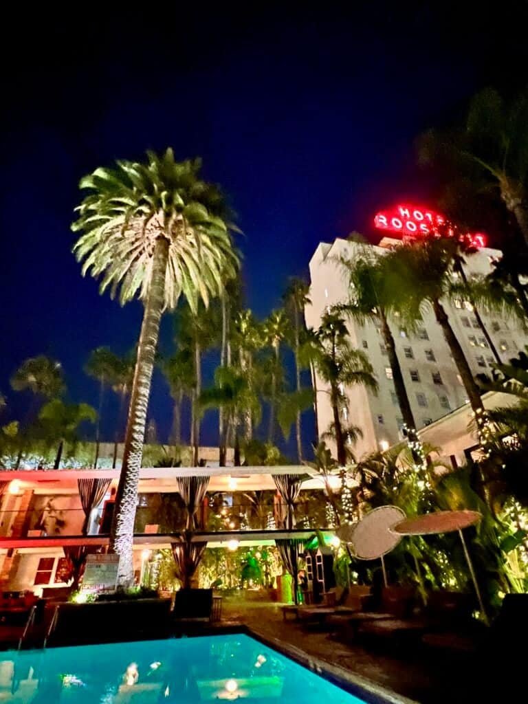 Unique Bars in Los Angeles: Secret Doors, Cocktails & Old Hollywood 4 Hollywood Roosevelt Tropicana Pool