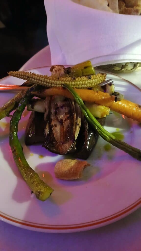 Where to Eat in Barcelona: My Honest Guide to Great Spots near the Big Sites 11 Grilled vegetables dish at Carmina Italian restaurant Barcelona