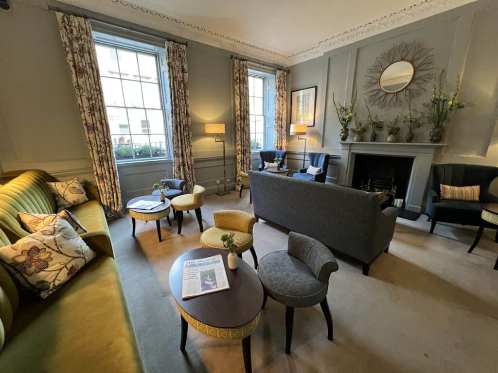 Queensberry Hotel Bath lounge