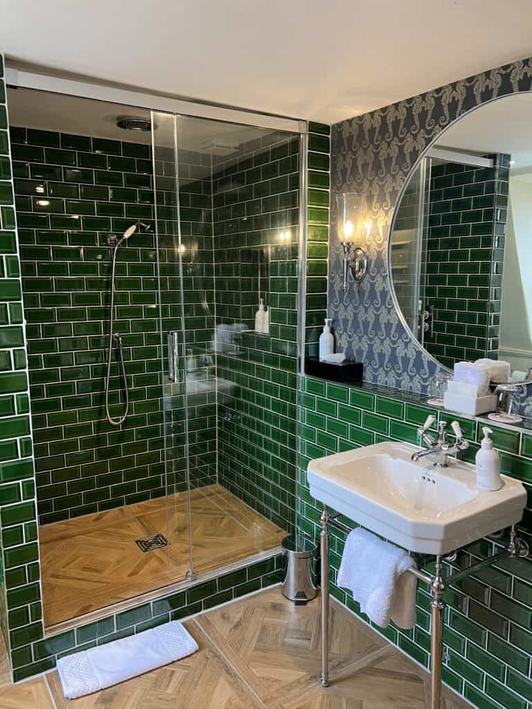 Bathroom in Room 31 at The Queensberry Hotel in Bath