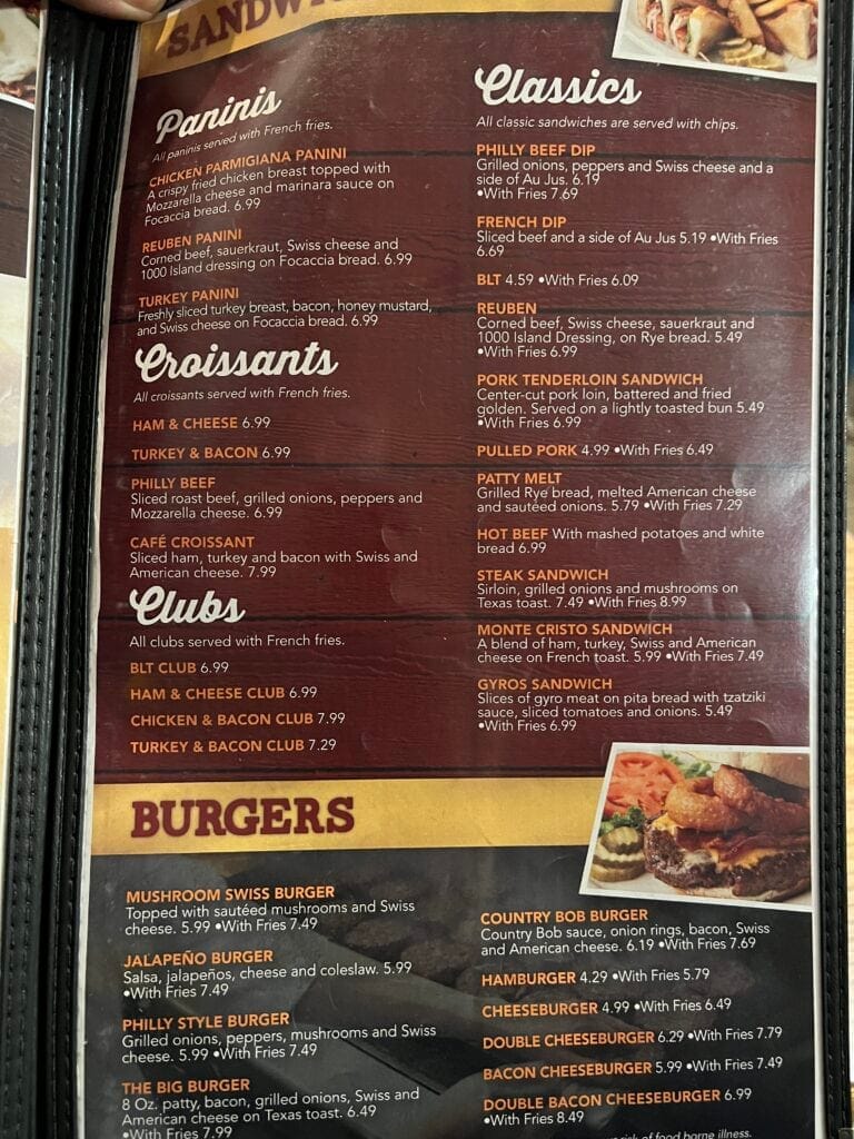 Things to Do in Marshfield, Missouri: A Personal Journey Back to My Roots 20 Dinner at Grillo’s Cafe in Marshfield Missouri menu