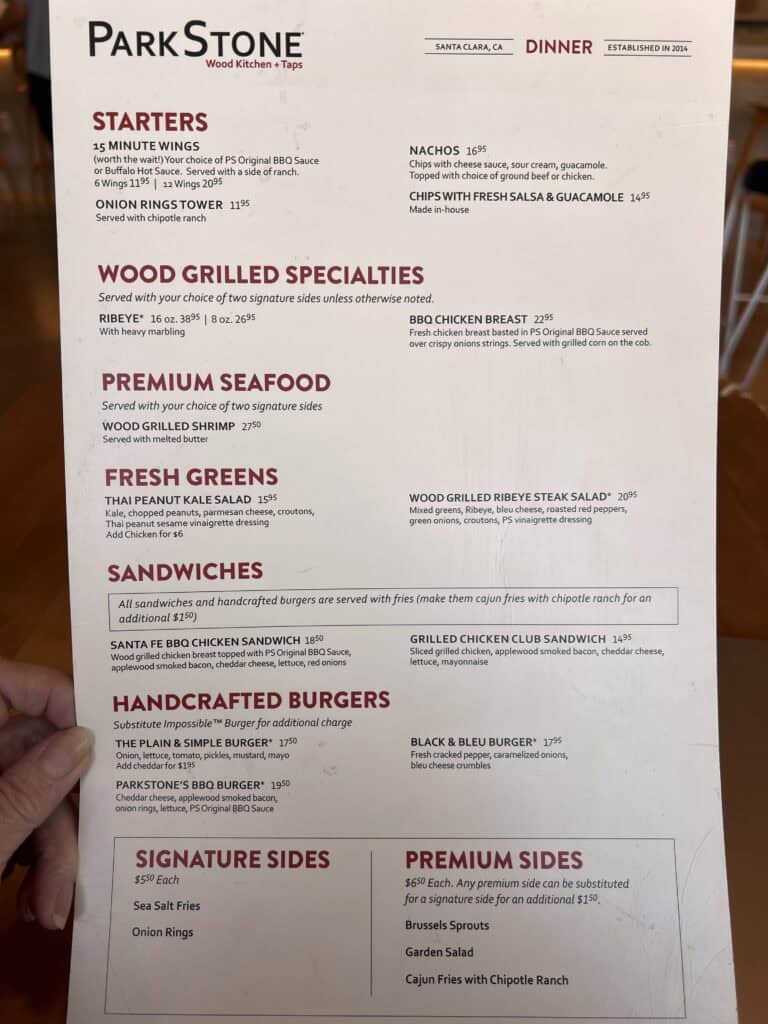 Avatar Hotel Santa Clara restaurant menu