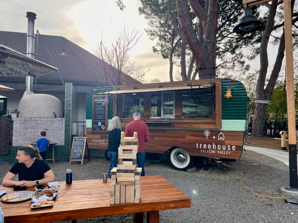 Treehouse Hotel Silicon Valley Beer Garden Food Truck