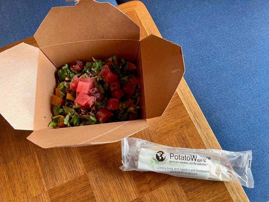 Treehouse Hotel Silicon Valley Ahi Tuna and Quinoa salad