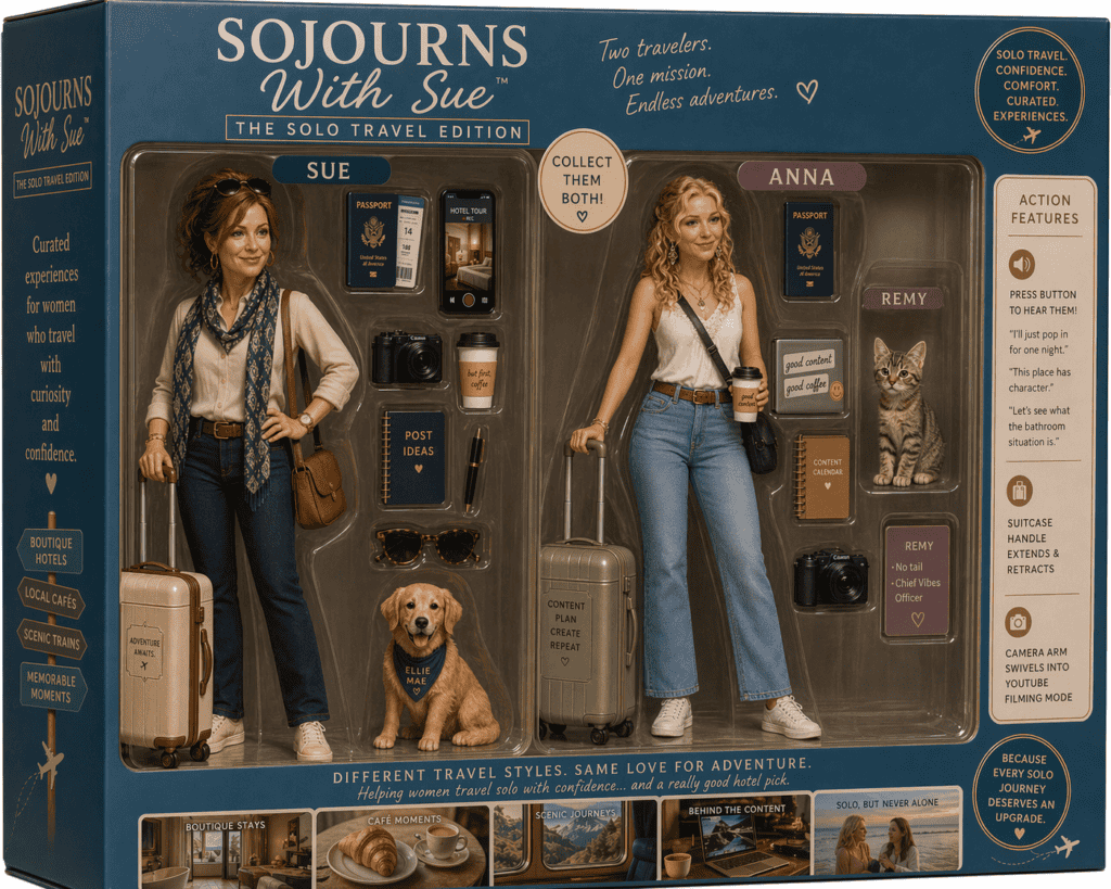Sojourns With Sue action figures of Sue and Anna