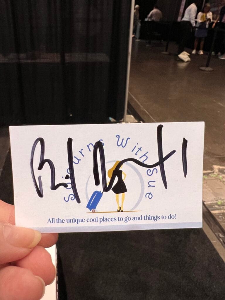 What I Learned at the Travel and Adventure Show (And Why You Should Go) 6 Phil Rosenthal's autograph at the Travel and Adventure Show