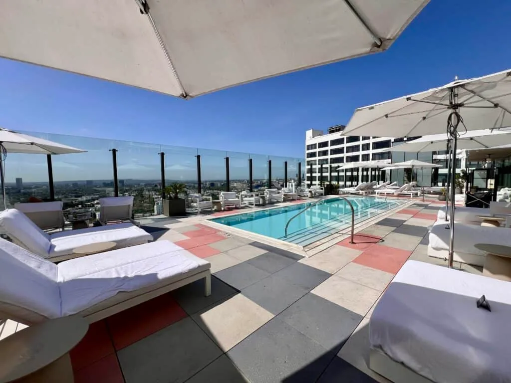 Coolest Hotels in Los Angeles California 2 Sun Rose Hotel West Hollywood rooftop pool