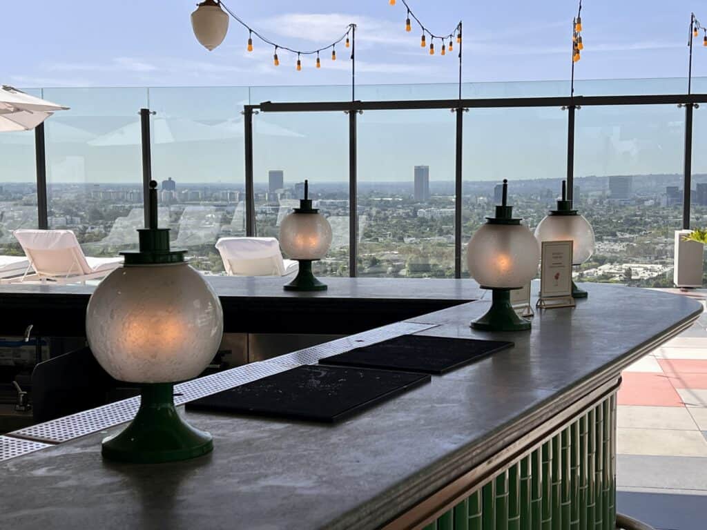 Sun Rose Hotel West Hollywood rooftop bar