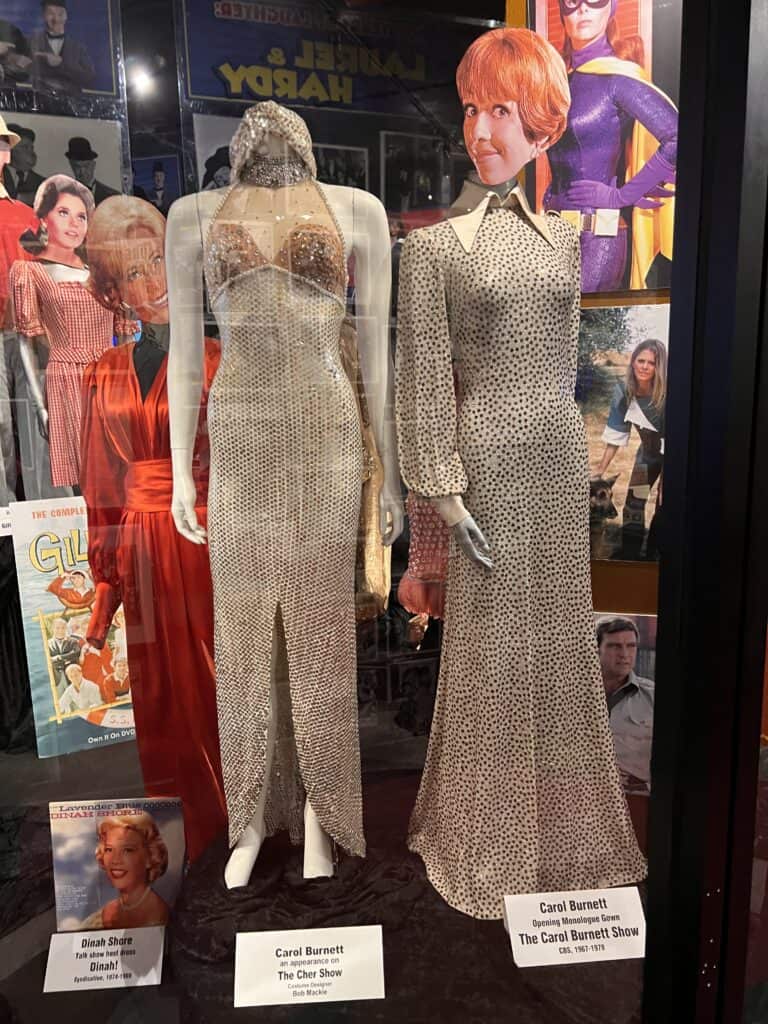 Bob Mackie gowns worn by Carol Burnett at the Hollywood Museum