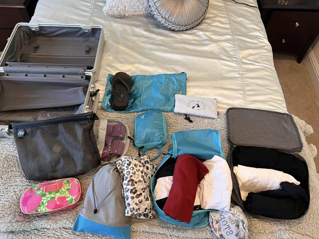 I Tested the Level 8 Gibraltar Aluminum Carry-On for a Weekend in LA. Here’sWhat I’d Tell a Friend. 6 Packing with packing cubes