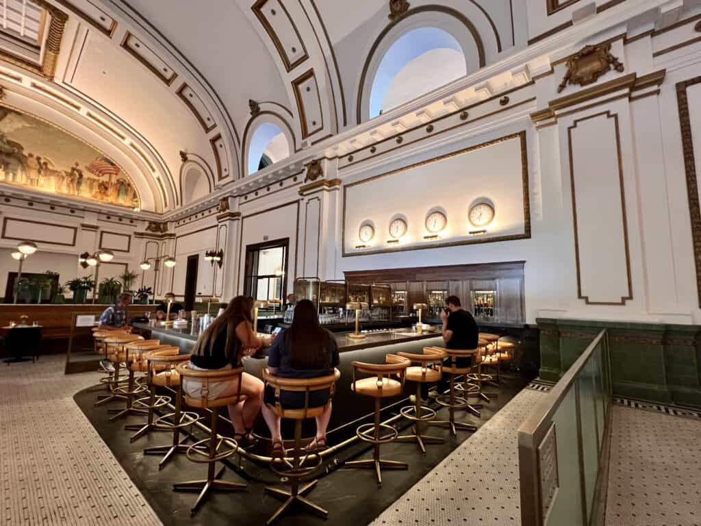 Asher Adams bar in historic station hall