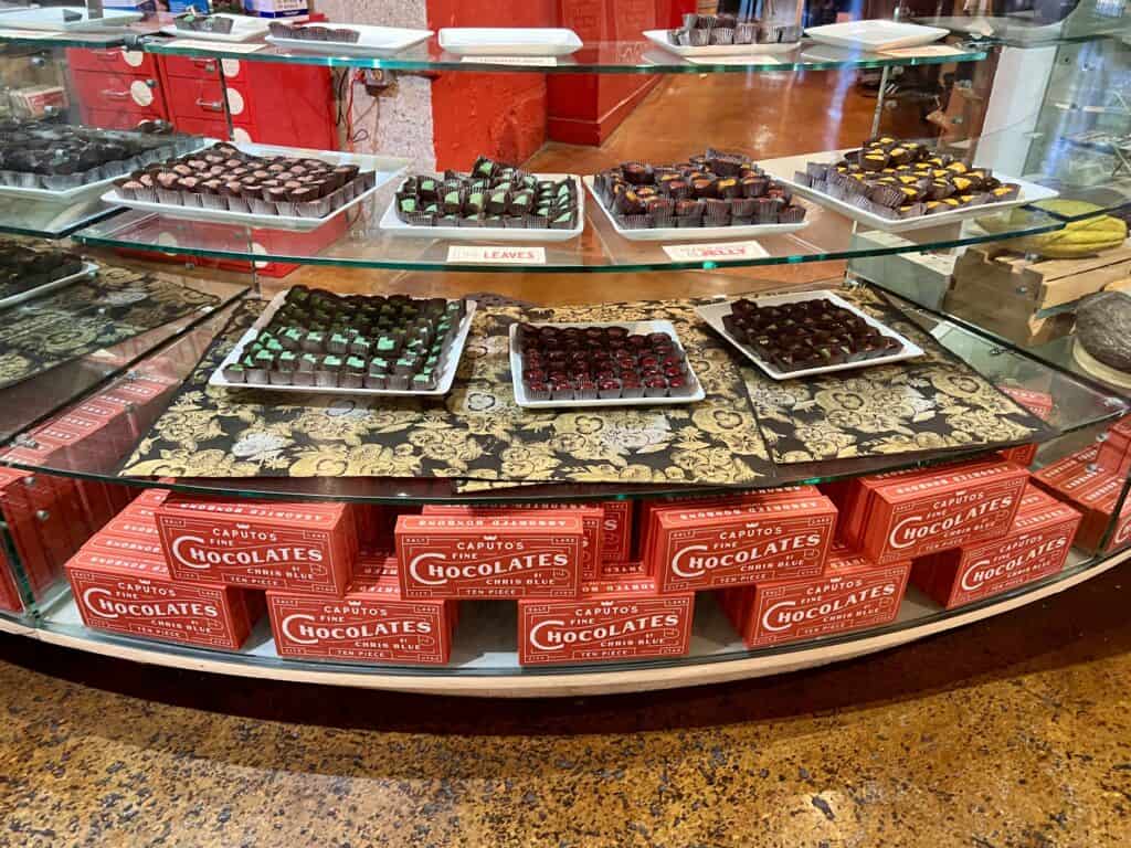 Caputo's Italian Deli Salt Lake City chocolate bar