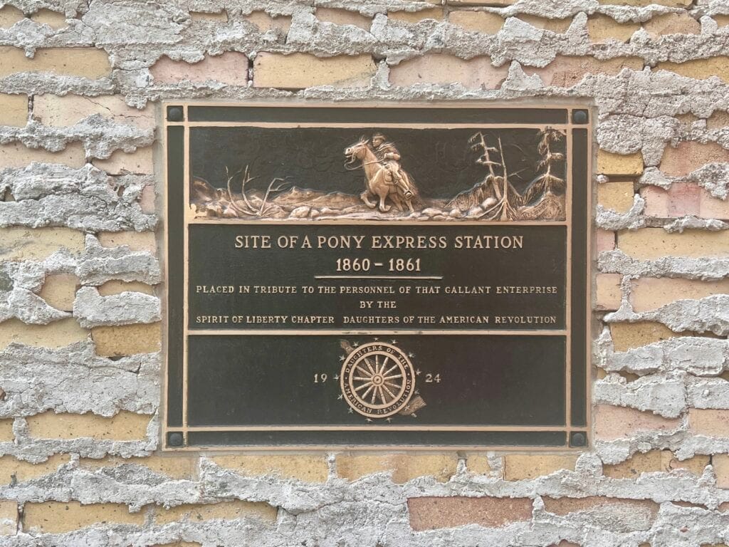Pony Express Plaque Salt Lake City