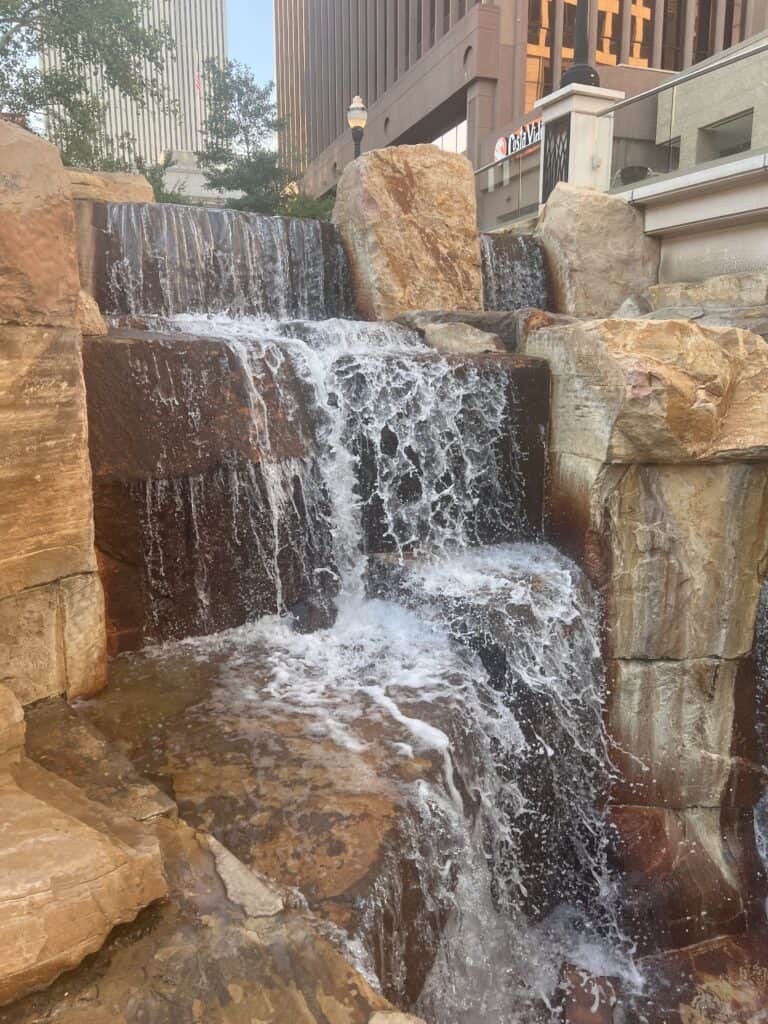 City Creek Center waterfall