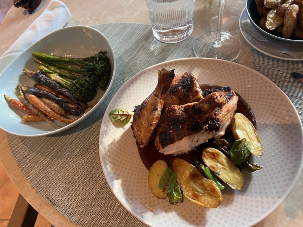 La Bahia Hotel Low Tide roast chicken