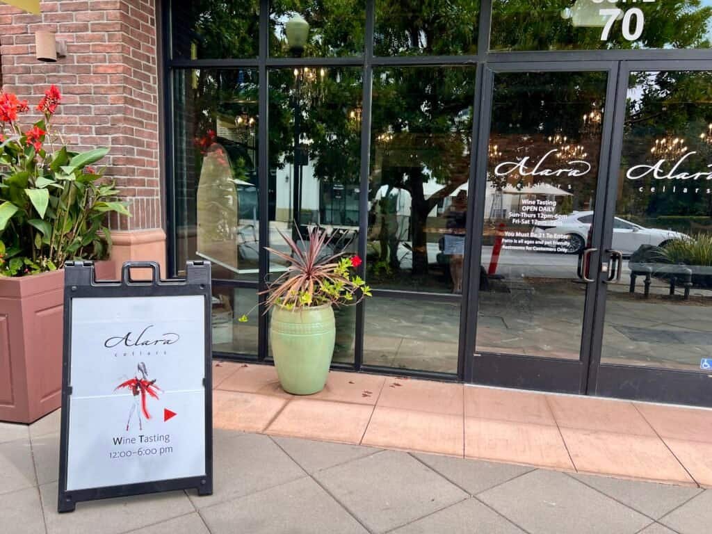 Alara Tasting Room Morgan Hill exterior