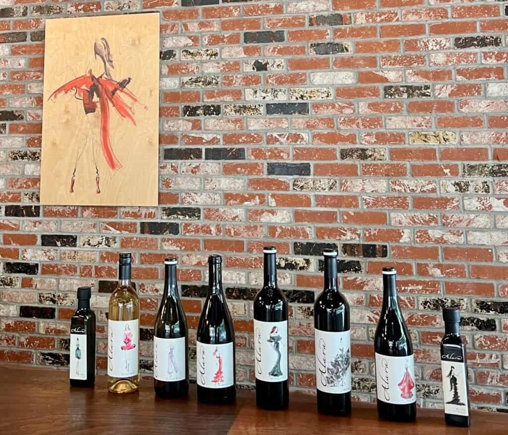 Alara Tasting Room Morgan Hill wine bottles