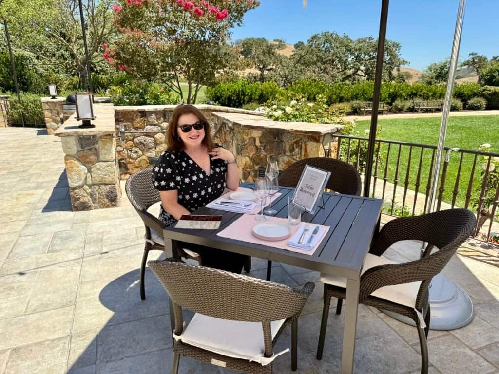 CordeValle Winery Isn't What I Thought It Was 3 Deck seating at CordeValle Winery overlooking the vineyards