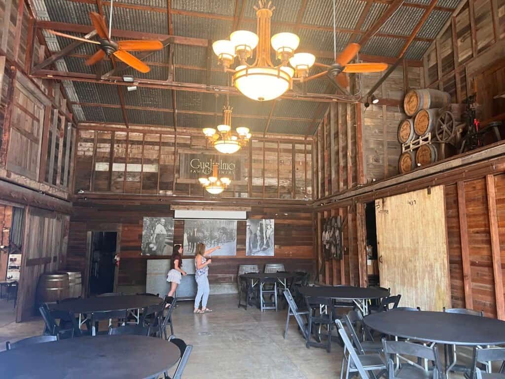 Guglielmo Winery interior