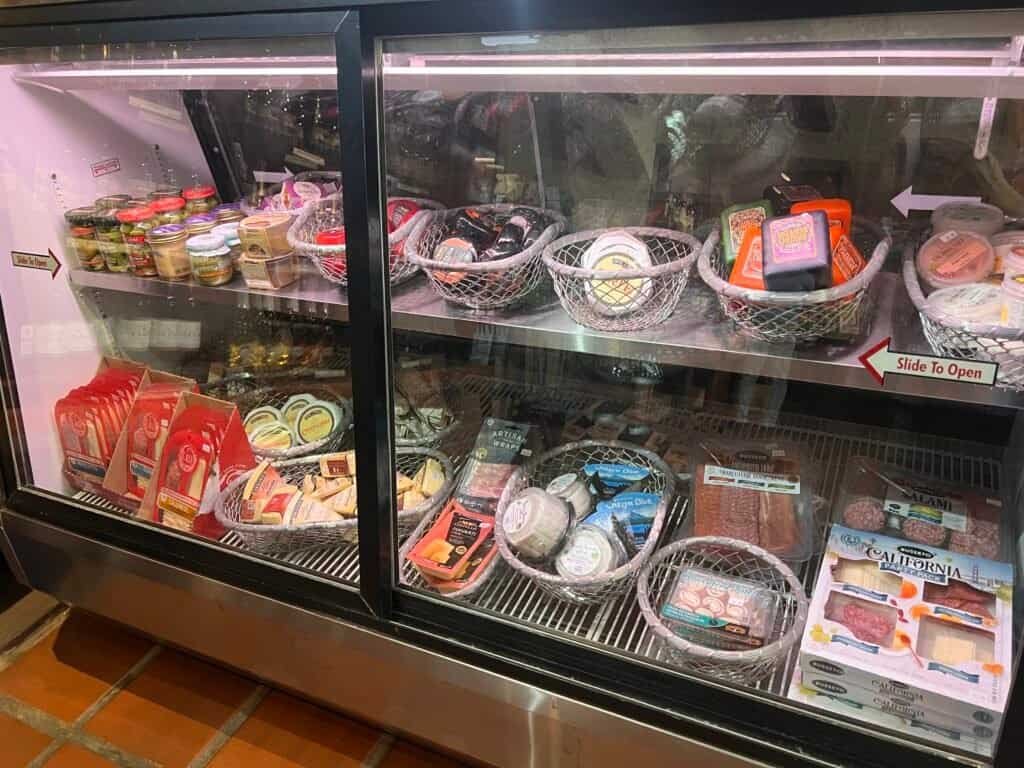 Guglielmo Winery deli freezer