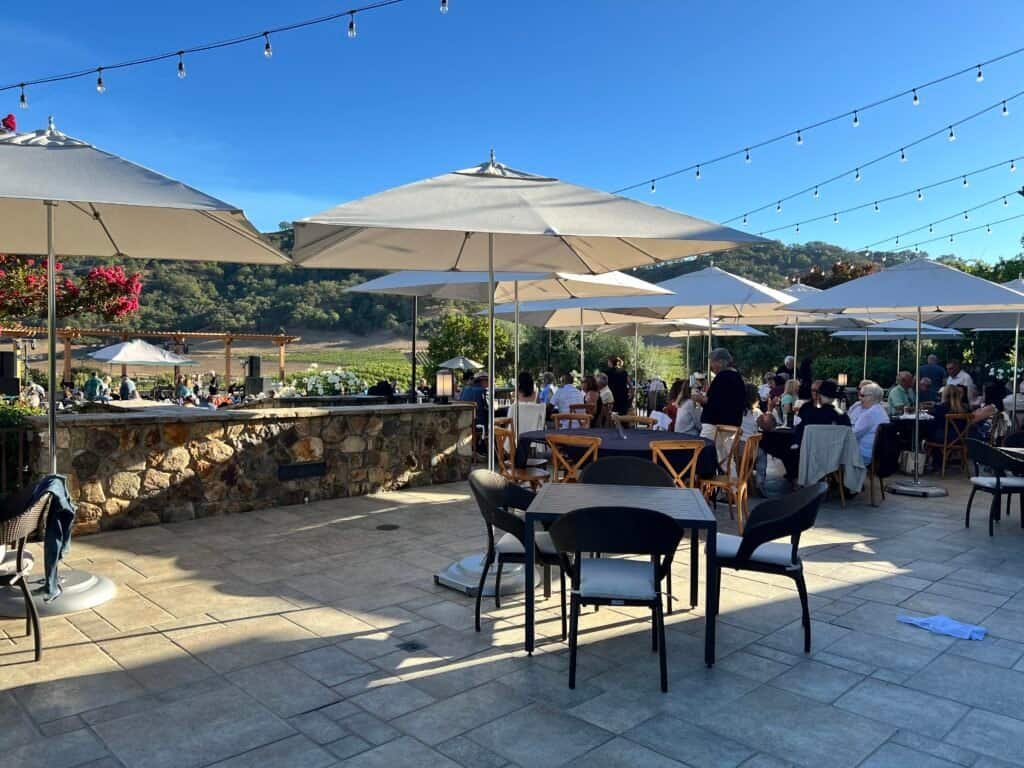 CordeValle Winery Isn't What I Thought It Was 14 CordeValle Winery Concert set up deck