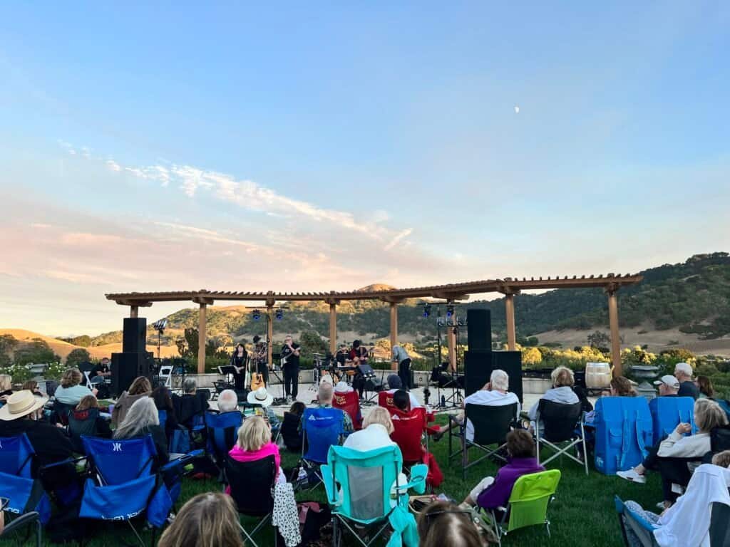 CordeValle Winery Isn't What I Thought It Was 16 CordeValle Winery Concert set up