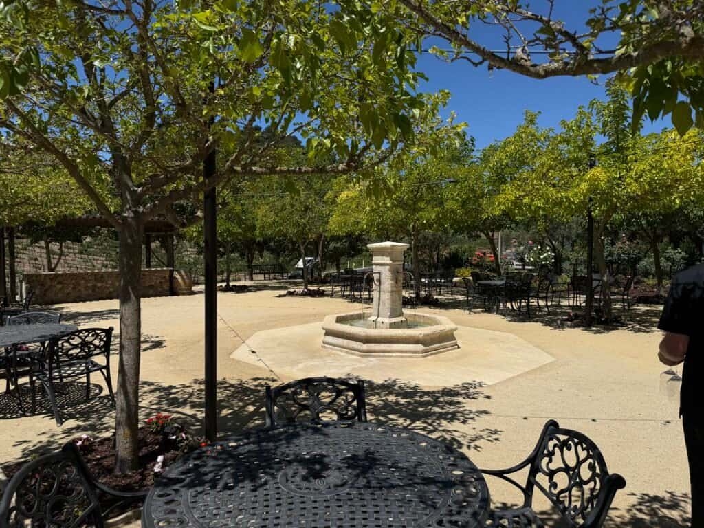 CordeValle Winery Isn't What I Thought It Was 5 Corde Valle Winery Huckleberry Court with fountain