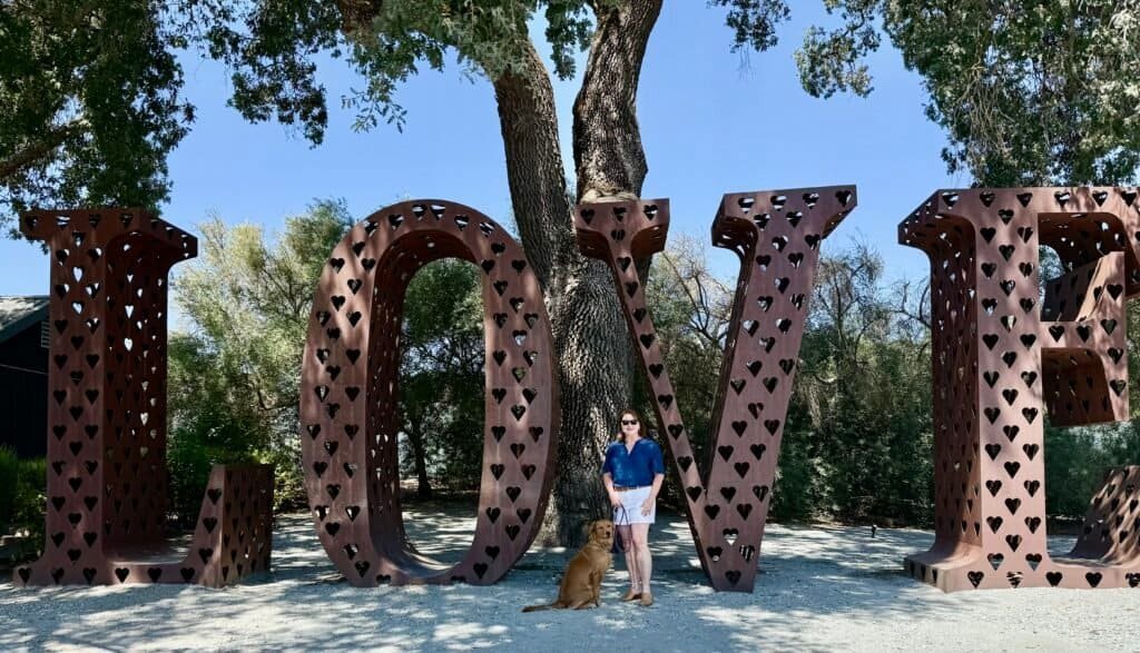 MOHI Ranch LOVE sign