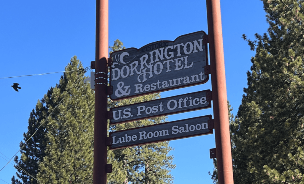 Dorrington Hotel sign