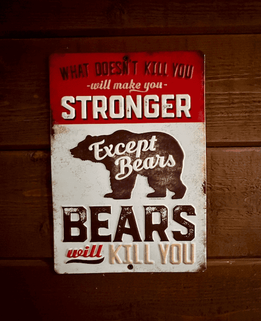 Bear sign