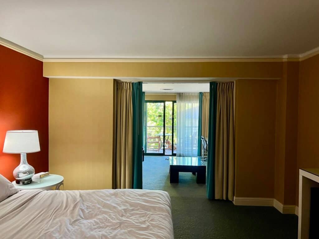 Crowne Plaza Palo Alto Review: The Beatles, a Balcony, and a Dog Who Ruined My Pool Plans 8 Interior of our junior suite at the Crowne Plaza Cabana Hotel Palo Alto