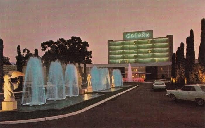 Crowne Plaza Palo Alto Review: The Beatles, a Balcony, and a Dog Who Ruined My Pool Plans 17 Vintage postcard showing the Cabana Hotel in Palo Alto during the 1960s