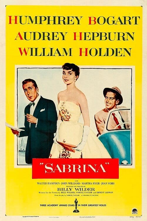 Movies to Watch before you visit Paris 7 Sabrina 1954 movie poster